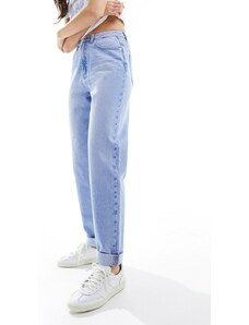 ASOS DESIGN - Mom jeans comodi blu medio acceso
