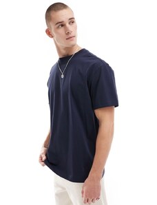 Weekday - T-shirt oversize blu navy