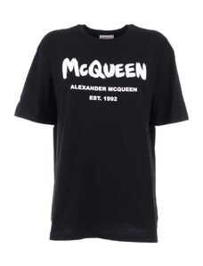Alexander Mcqueen Oversize Cotton T-Shirt