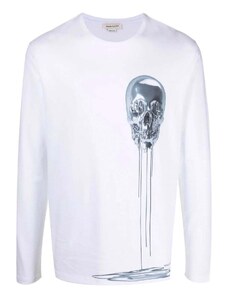 Alexander Mcqueen Skull Print Cotton T-Shirt