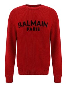 Balmain Logo Wool Sweater
