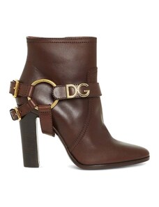 Dolce & Gabbana Caroline Leather Ankle Boots