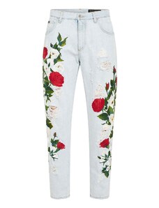 Dolce & Gabbana Embroidered Denim Jeans