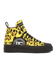 Dolce & Gabbana Leopard Quilted Sneakers