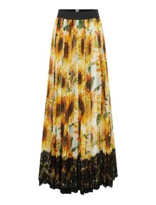 Dolce & Gabbana Silk Printed Midi Skirt