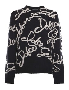 Dolce & Gabbana Wool And Cashmere Logo Sweater