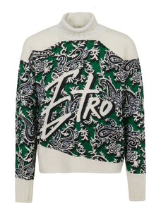 Etro Ribbed Turtleneck Knit Sweater