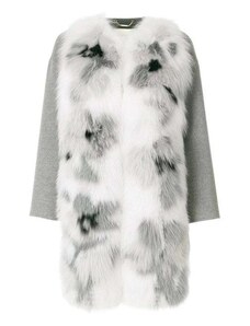Fendi Fur Trim Cashmere Coat