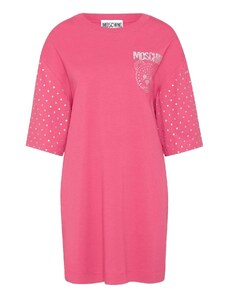 Moschino Couture Cotton Crystal Teddy Dress