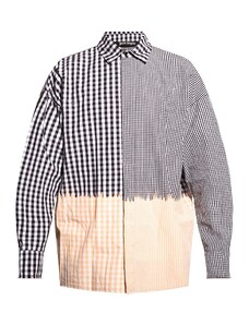 Palm Angels Bleached Effect Checked Shirt