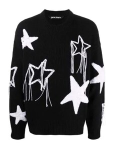 Palm Angels Wool Star-Embellished Sweater