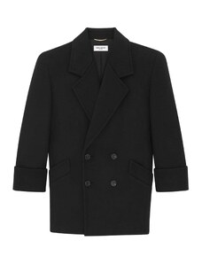Saint Laurent Double-Breasted Wool Coat