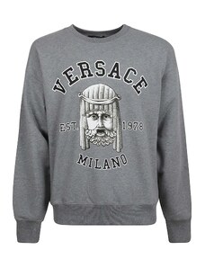 Versace Cotton Crewneck Sweatshirt