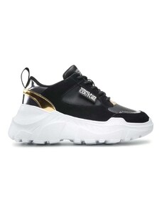 Versace Jeans Couture Leather And Suede Sneakers