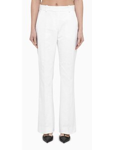Calvin Klein Pantalone regolare bianco in misto viscosa