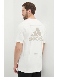adidas t-shirt in cotone uomo colore beige IN6236