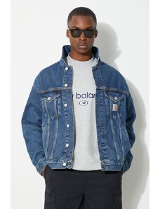 Carhartt WIP giacca di jeans Helston Jacket uomo colore blu I033352.014N