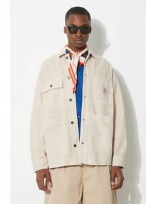 Carhartt WIP giacca in cotone Garrison Coat colore beige I033114.1YC4J