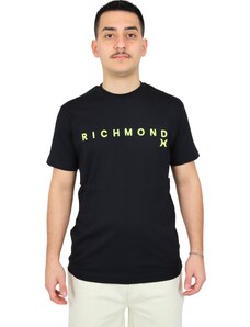 T-shirt maniche corte Uomo RICHMOND X UMP24004TS Cotone Nero -