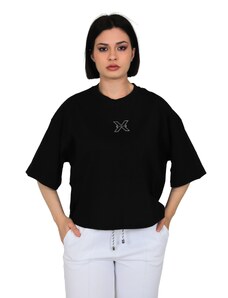 T-shirt maniche corte Donna RICHMOND X UWP24117TS Cotone Nero -