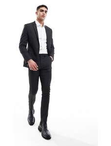 ASOS DESIGN - Pantaloni da abito skinny nero puntinato