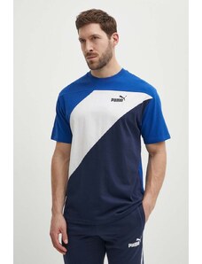 Puma t-shirt in cotone POWER uomo colore blu navy 678929