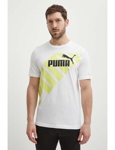 Puma t-shirt in cotone POWER uomo colore bianco 678960