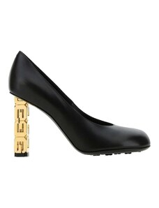 Givenchy Logo Heel Leather Pumps