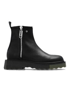 Off-White Ankle Leather Boots