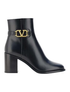 Valentino Garavani VLogo Leather Ankle Boots
