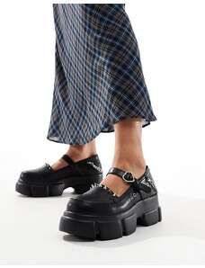 Koi Footwear Koi - Cloud Mist - Scarpe con suola spessa nere-Nero