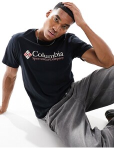 Columbia - CSC - T-shirt basic con logo nera-Nero