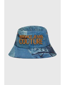 Versace Jeans Couture berretto in cotone colore blu 76HAZK06 ZG266