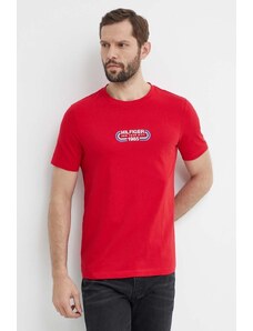 Tommy Hilfiger t-shirt in cotone uomo colore rosso MW0MW34429