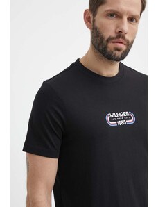 Tommy Hilfiger t-shirt in cotone uomo colore nero MW0MW34429