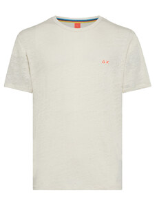 SUN68 T-Shirt Linen Solid