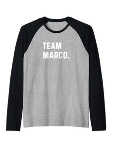Support Your Favorite Team by MJ Squadra Marco Maglia con Maniche Raglan