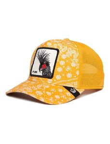 Goorin Bros cappello con visiera in misto lino Spray Paint Arch colore giallo 101-0949