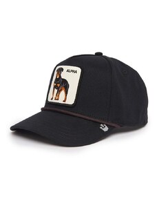 Goorin Bros berretto da baseball in cotone Alpha Dog colore nero con applicazione 101-1133