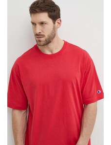 Champion t-shirt in cotone uomo colore rosso 220017