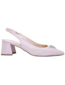 Guess Slingback in pelle con patch logo
