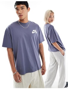 Nike SB - T-shirt viola con logo sul petto-Grigio