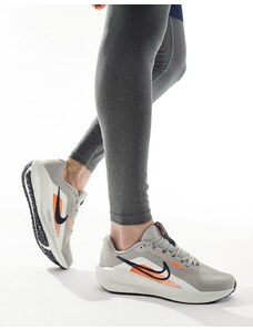Nike Running - Downshifter 13 - Sneakers grigie e arancioni-Grigio