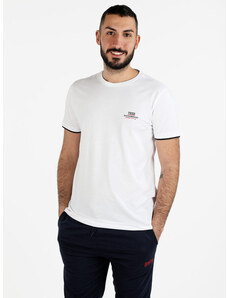 Baci & Abbracci T-shirt Da Uomo In Cotone Manica Corta Bianco Taglia 3xl