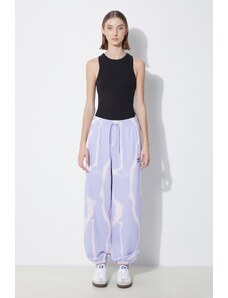 adidas Originals pantaloni da jogging in cotone colore violetto IS2490