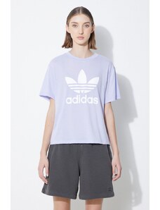 adidas Originals t-shirt donna colore violetto IN8439