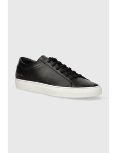 Common Projects AAPE sneakers in pelle Achilles Low White Sole colore nero 1658