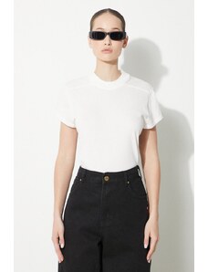 Rick Owens t-shirt in cotone Small Level T-Shirt donna colore bianco DS01D1208.RN.11