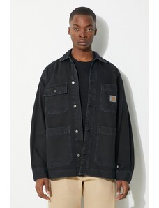 Carhartt WIP giacca di jeans Garrison Coat uomo colore nero I033114.894J