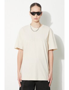JW Anderson t-shirt in cotone Logo Embroidery T-Shirt donna colore beige JT0218.PG0980.132